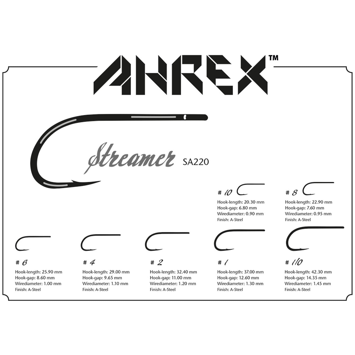 AHREX Saltwater Streamer Hook SA220