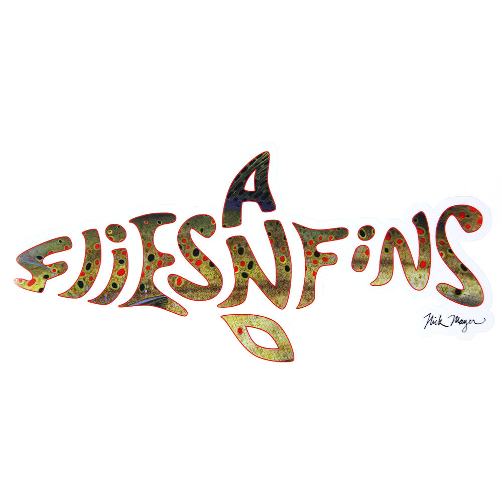 Flies And Fins Sticker
