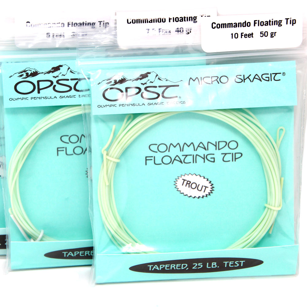 OPST Commando Tapered Micro Skagit Trout Floating Tips – 5 To 10 Foot, 3 Options, Fly Fishing