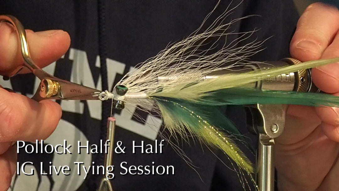 Video: IG Live Fly Tying Sessions - Half & Half Pollock (Clouser)