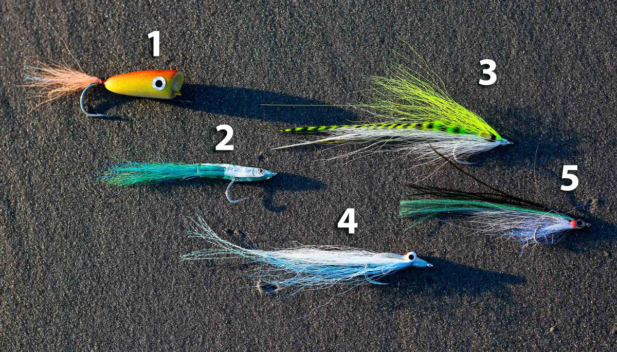 EZ Body Sand Eel Feather Tail - Fly Teaser - Striped Bass, Blue Fish, Fluke