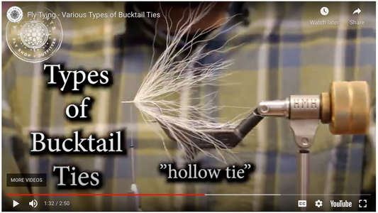 Various Types of Bucktail Ties Fly Tying