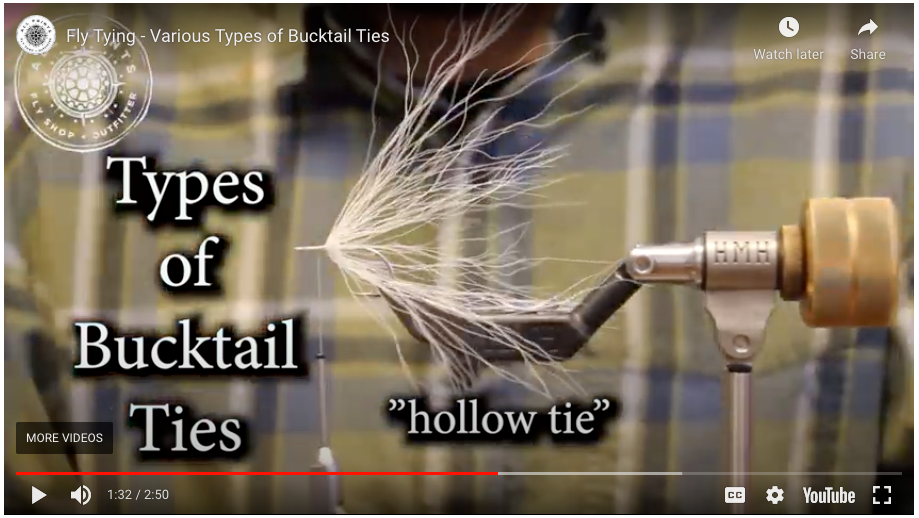 Video: The Various Types of Bucktail Ties