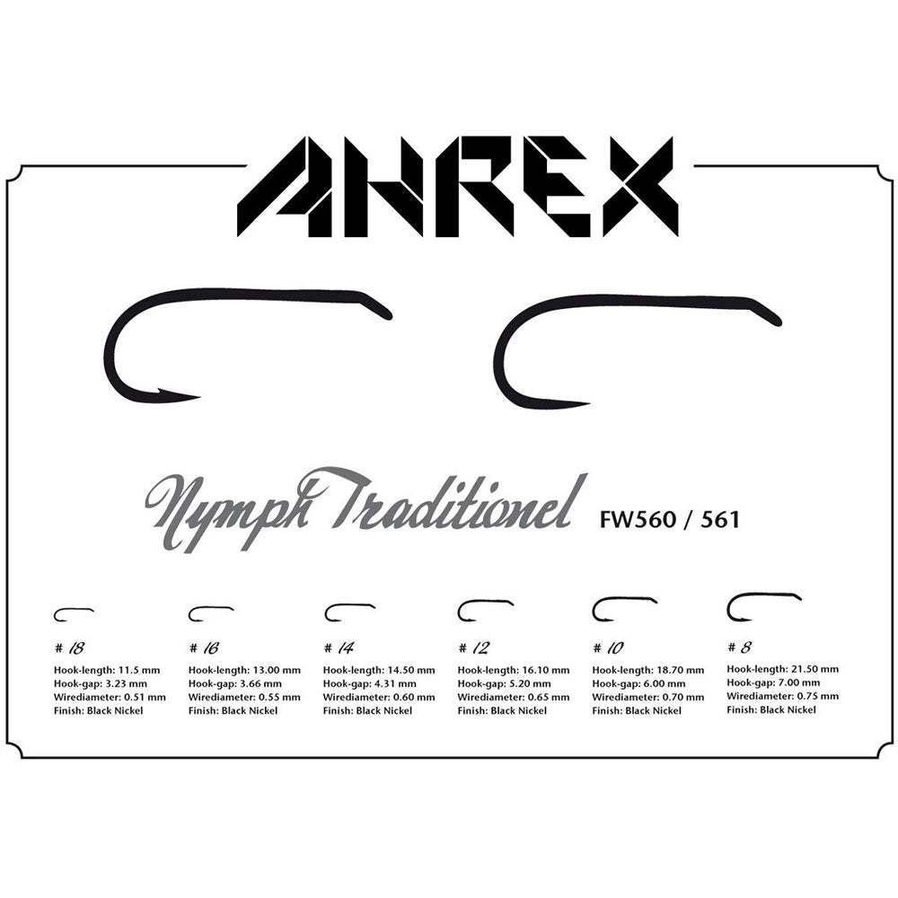 AHREX Traditional Nymph Hook FW560