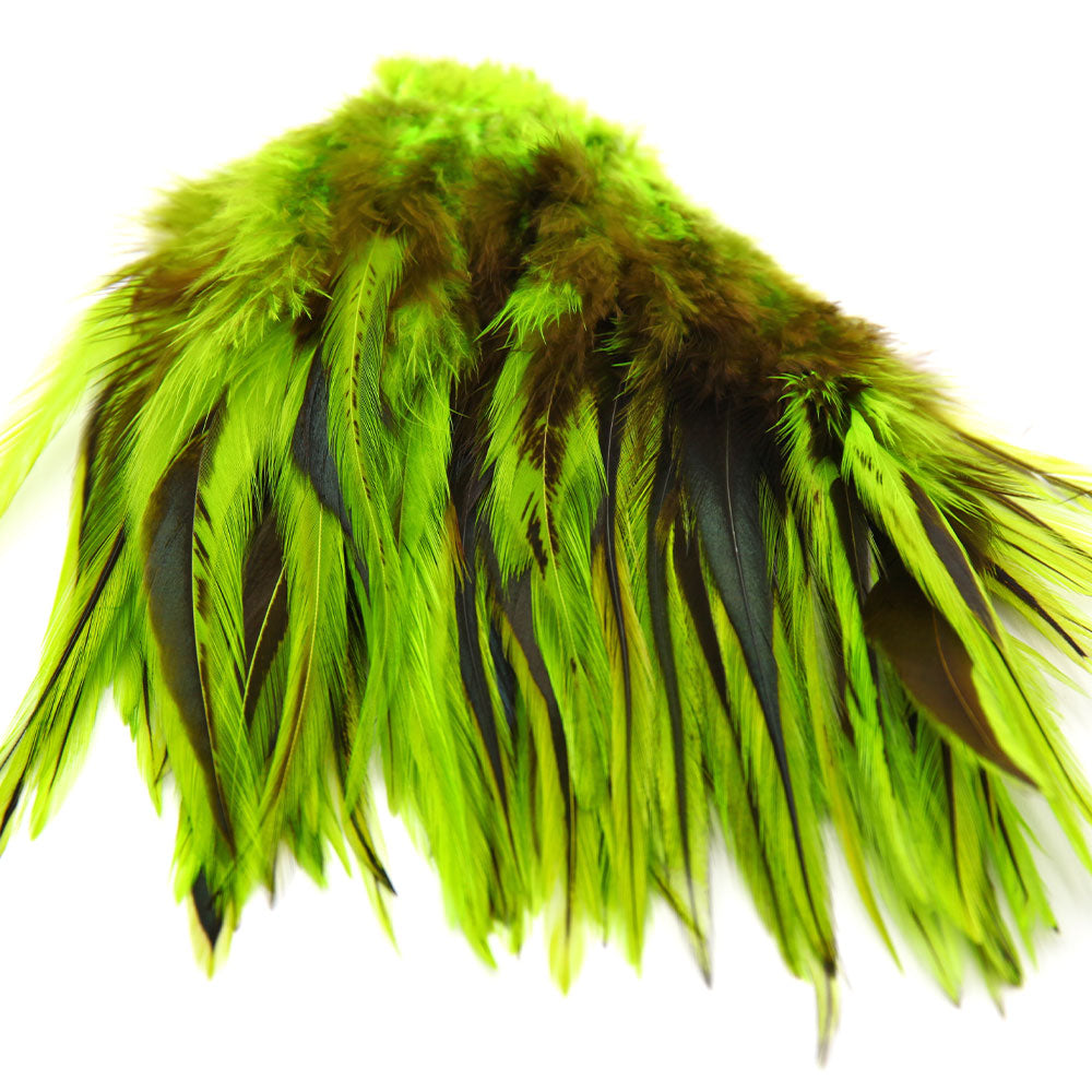 Badger Saddle Hackle Chartreuse