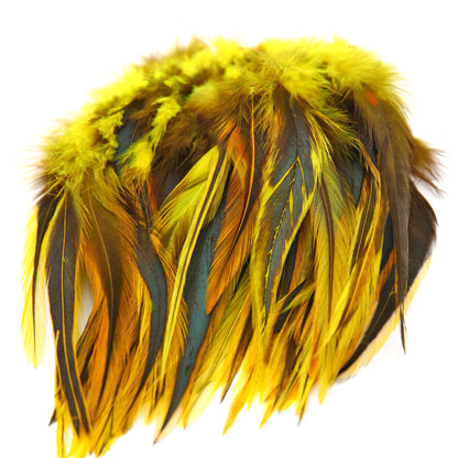 Badger Saddle Hackle Yellow