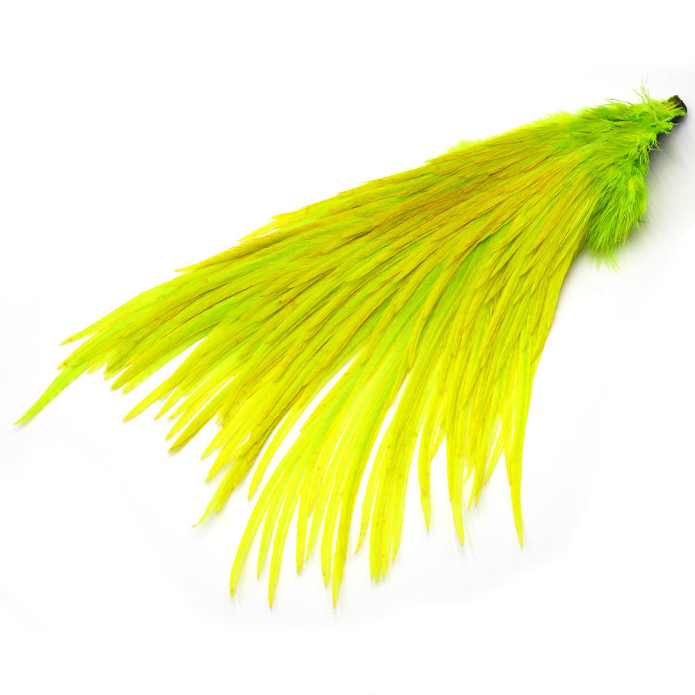 Ewing Half Saddles Chartreuse Fly Tying
