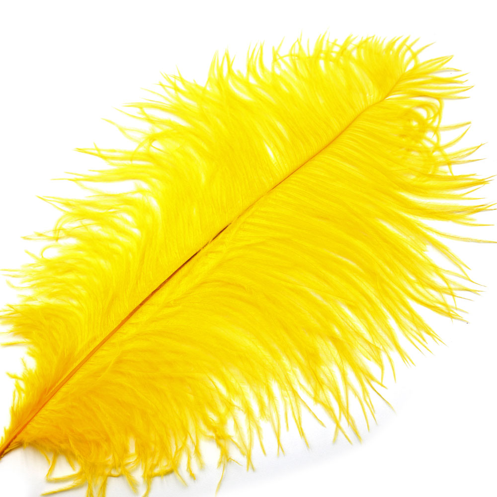 Premium Ostrich Plumes Yellow