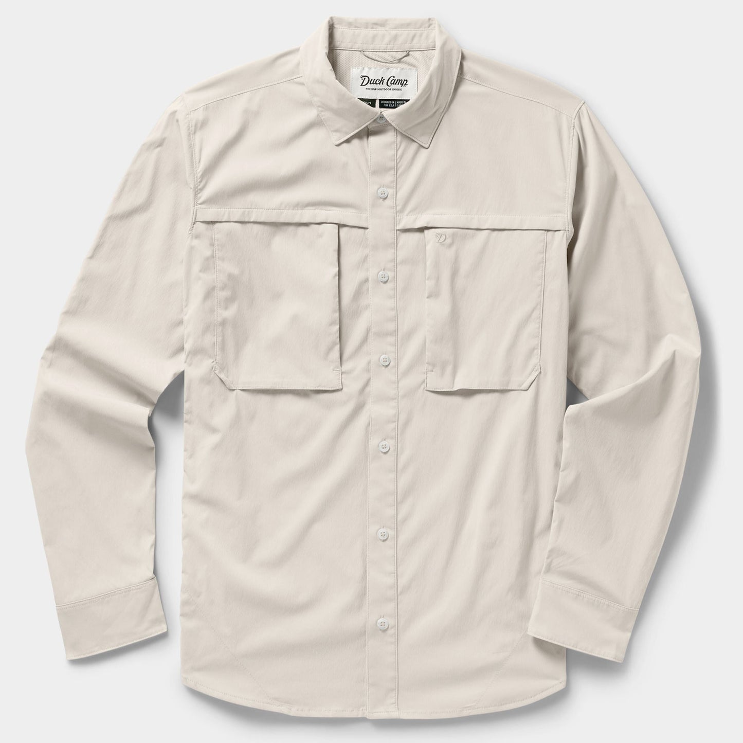 Duck Camp Fishing Shirt Long Sleeve Birch