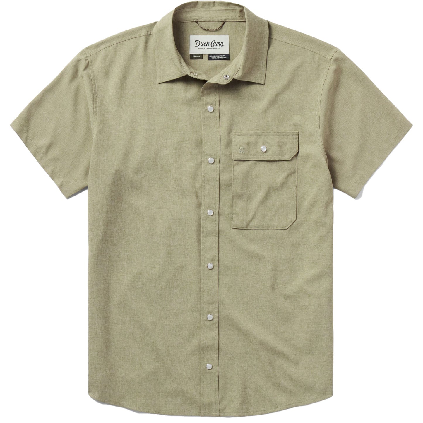 Duck Camp Performance Short Sleeve Shirt Sagebrush