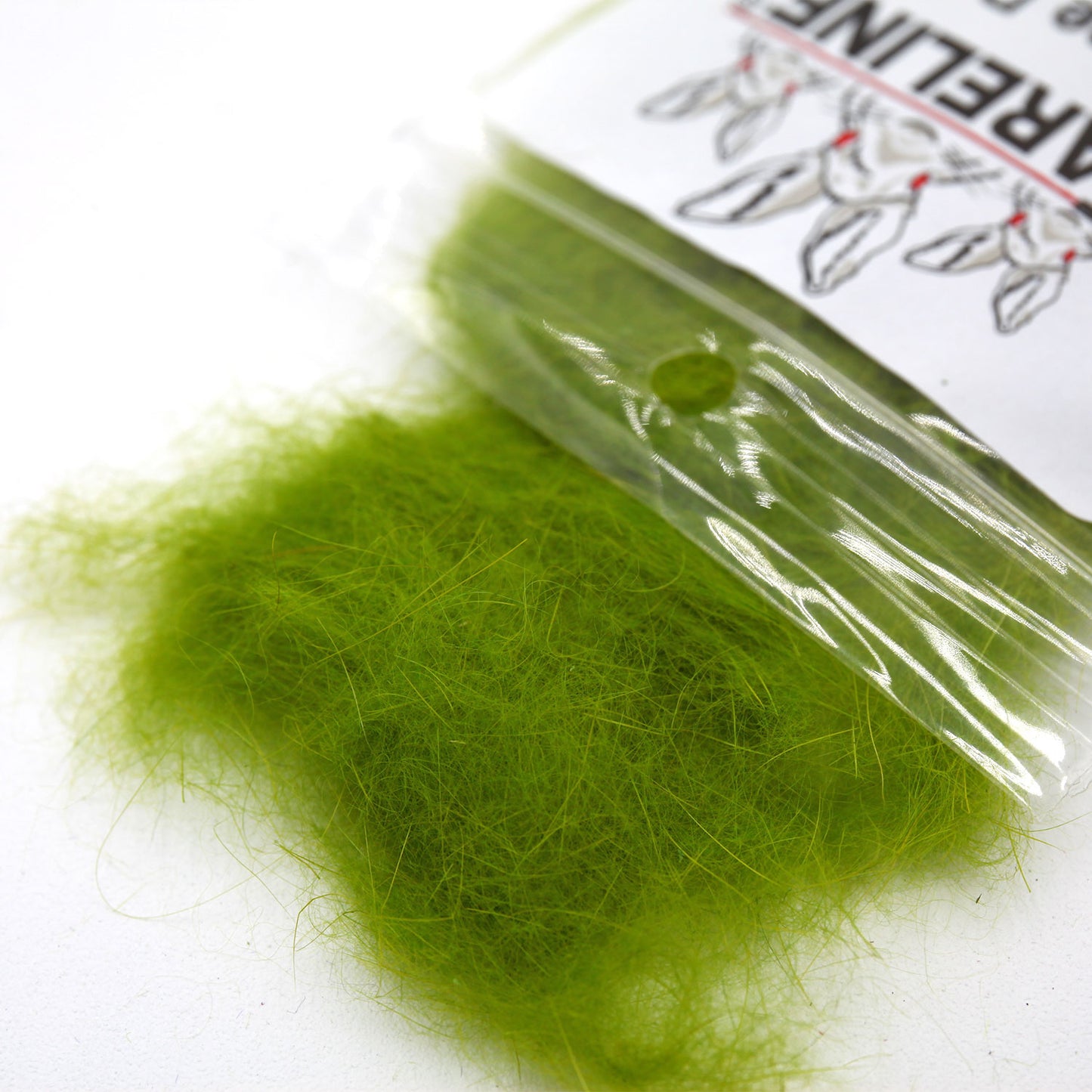 Hareline Dubbin Rabbit Dubbing Caddis Green
