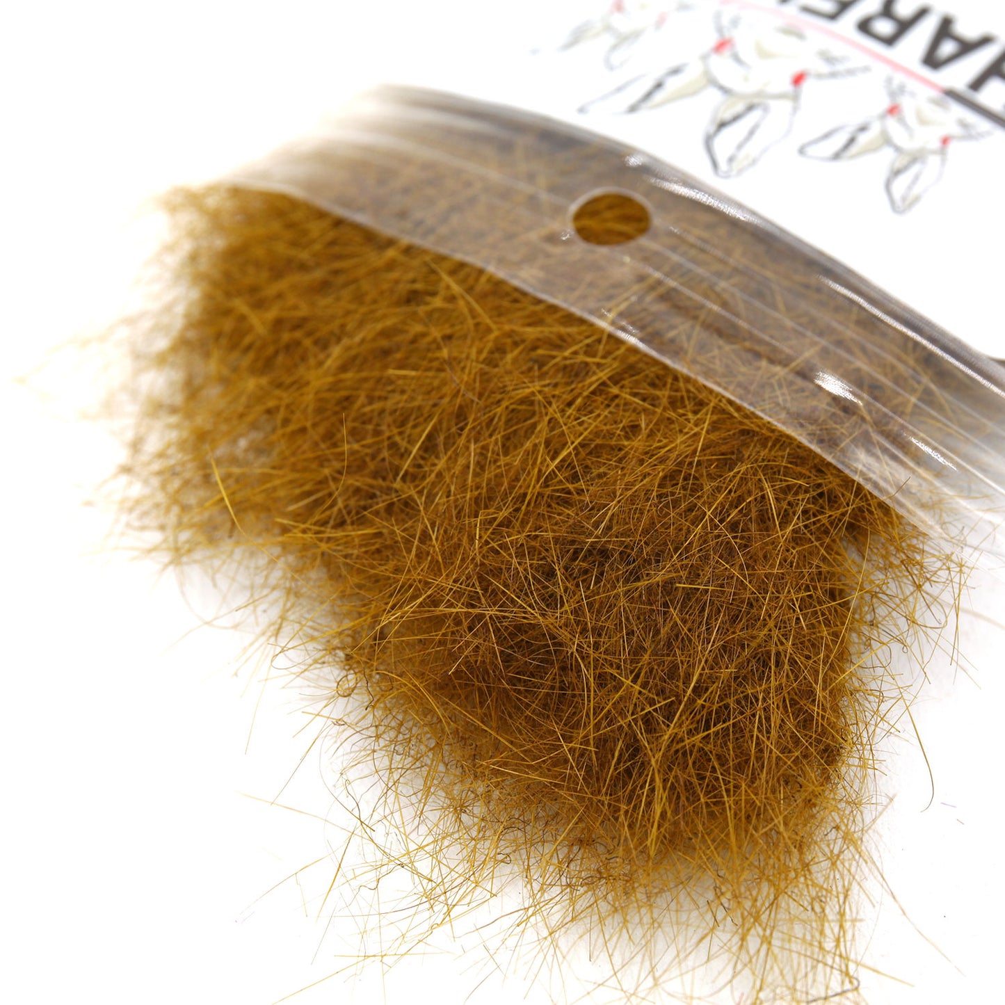 Hareline Dubbin Rabbit Dubbing Dark Olive Brown 