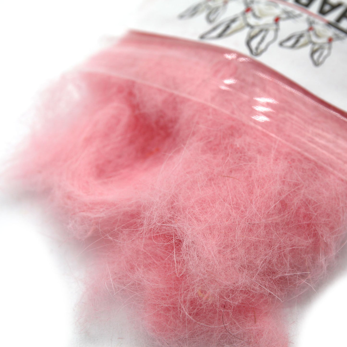 Hareline Dubbin Rabbit Dubbing Hendrickson Pink