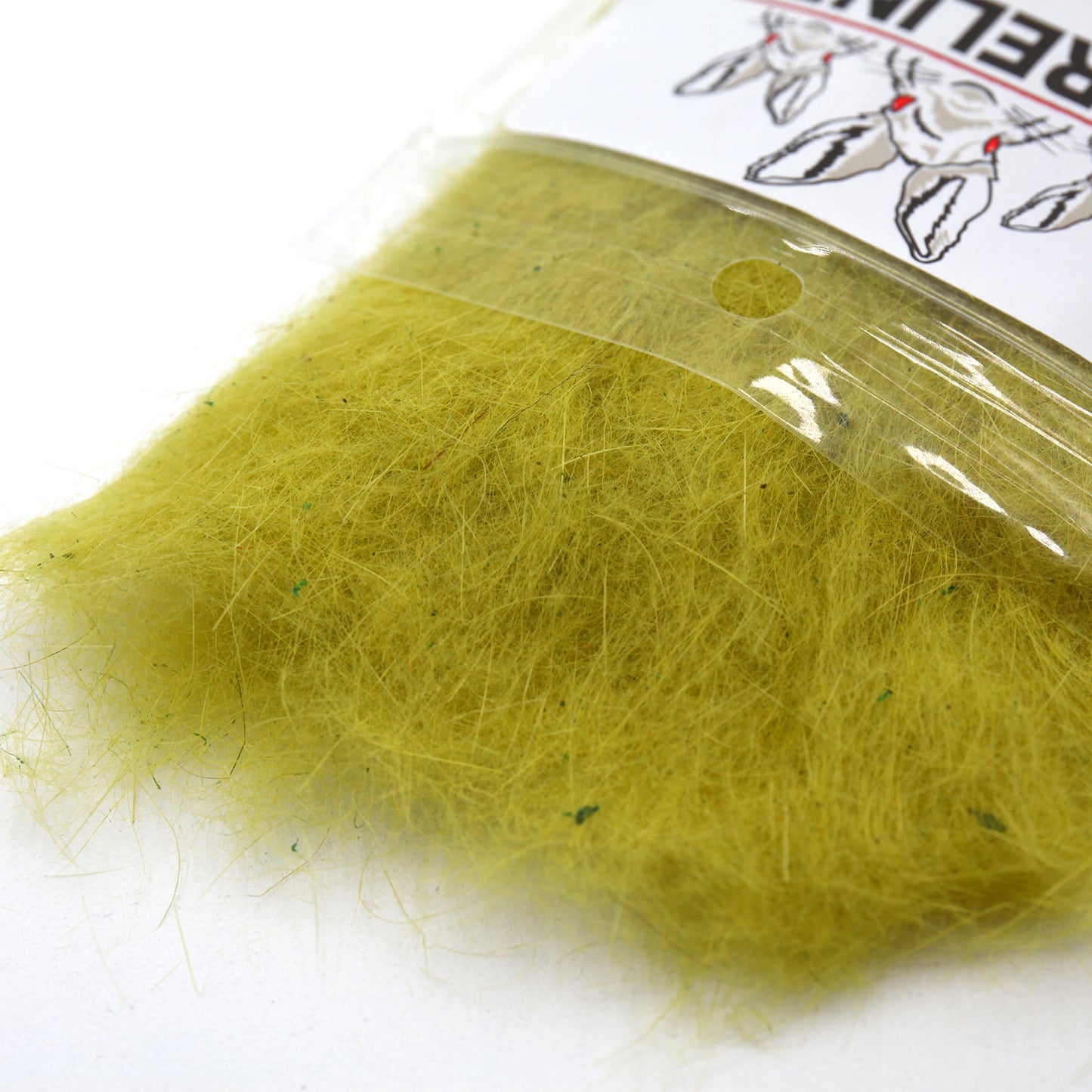 Hareline Dubbin Rabbit Dubbing Light Olive