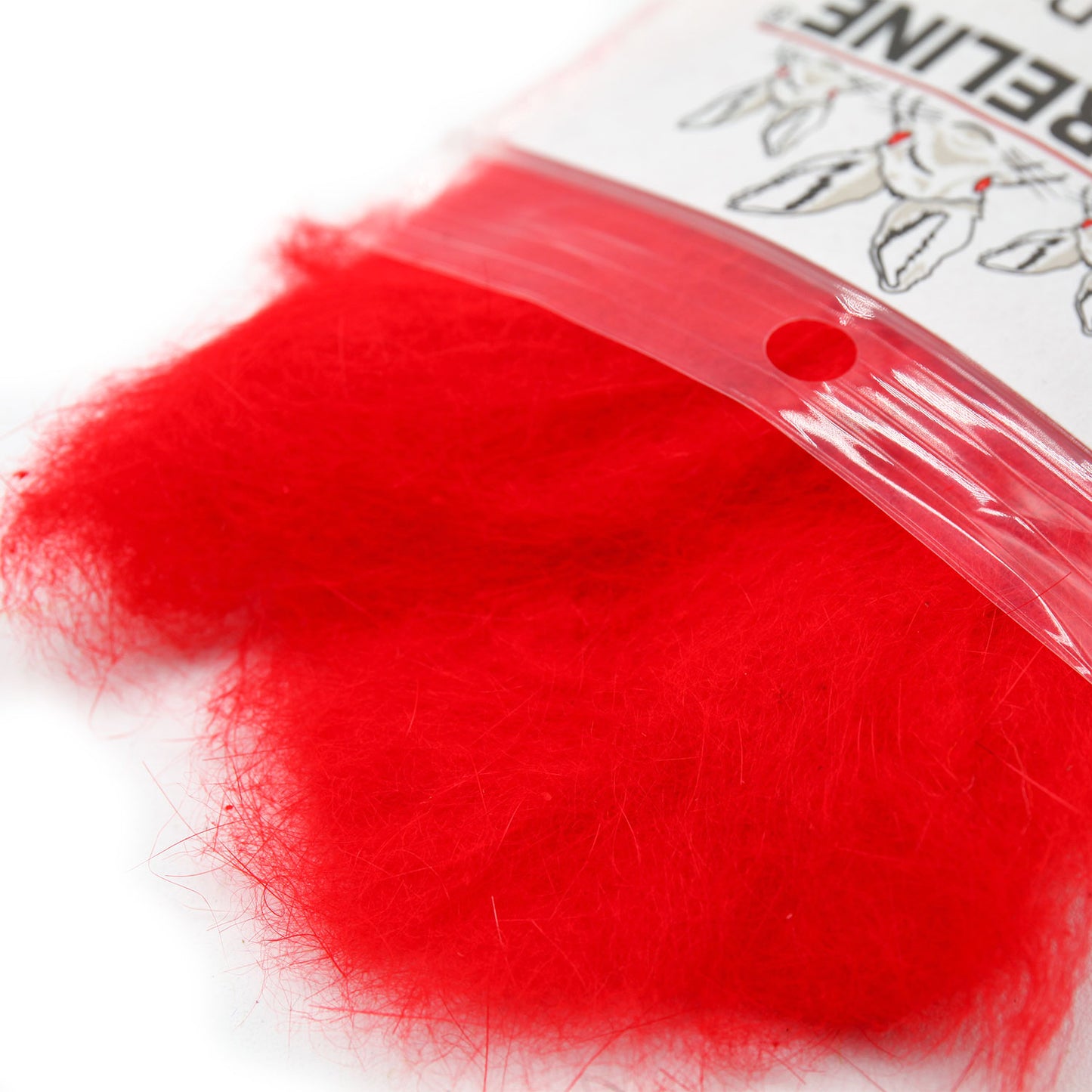Hareline Dubbin Rabbit Dubbing Red