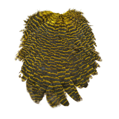 Hen Saddles Fly Tying Grizzly Olive