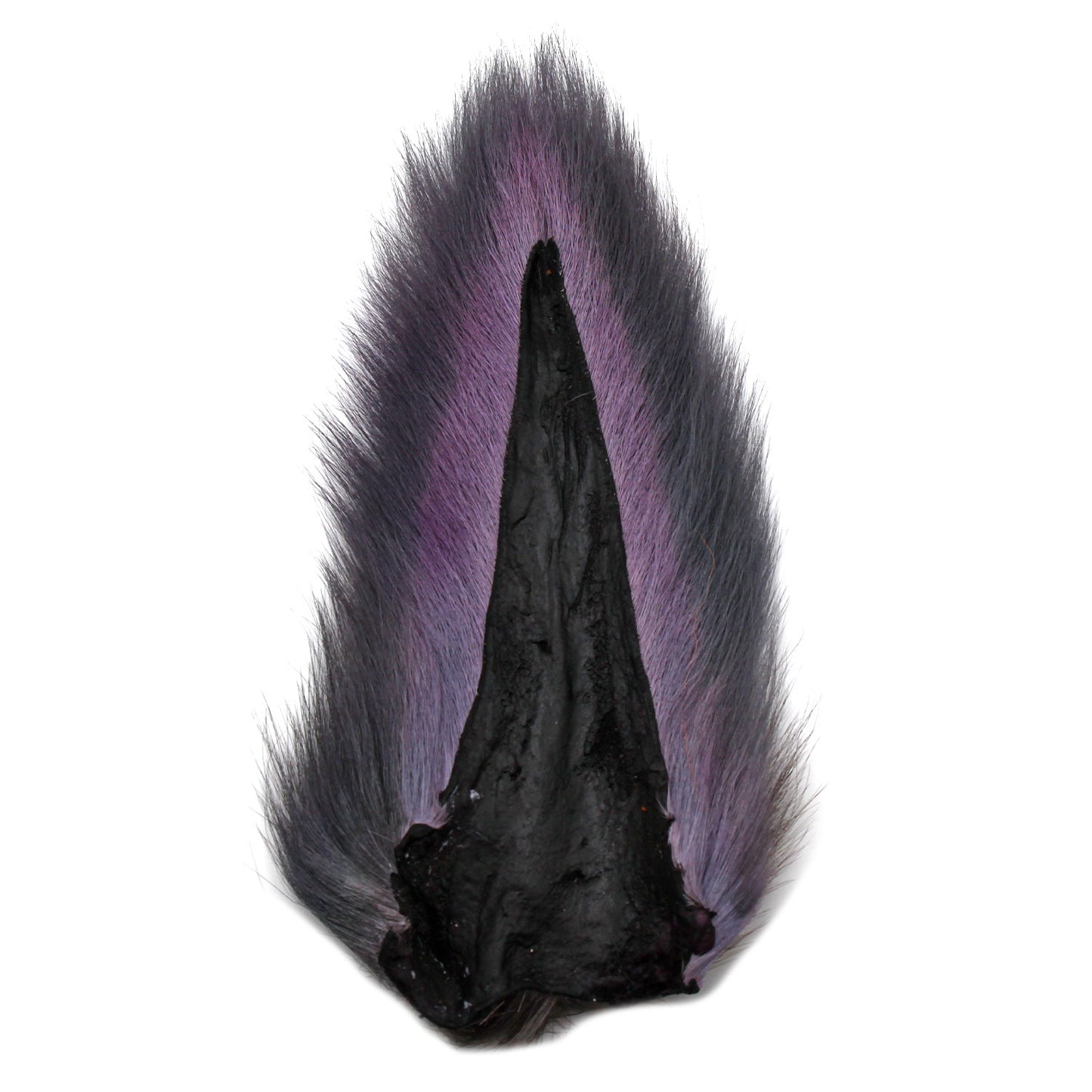 Maine Dyed Bucktail Black Purple
