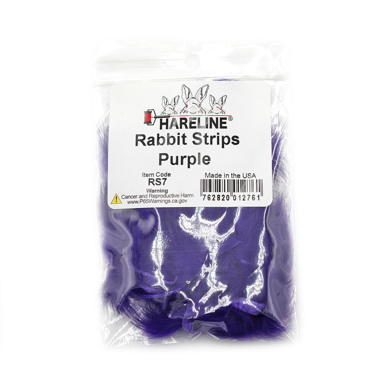 Rabbit Strips Purple Fly Tying