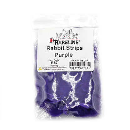 Rabbit Strips Purple Fly Tying