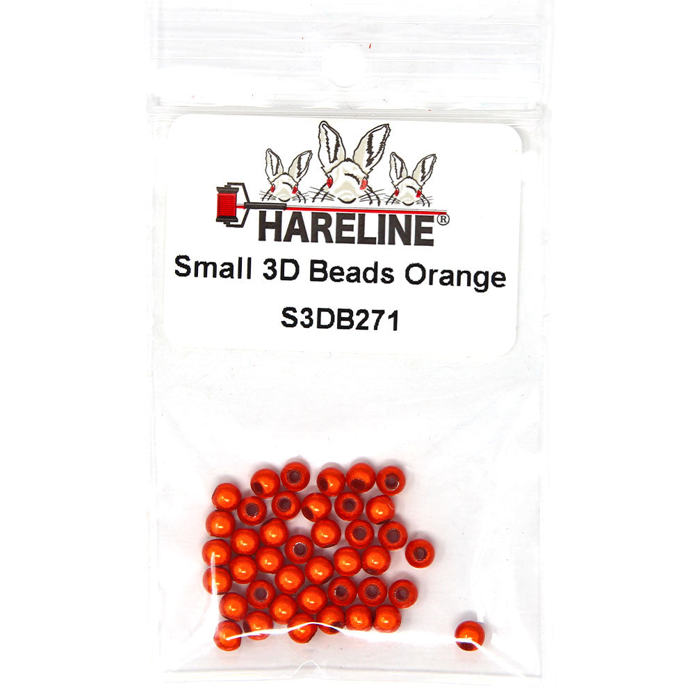 Hareline 3D Beads Orange