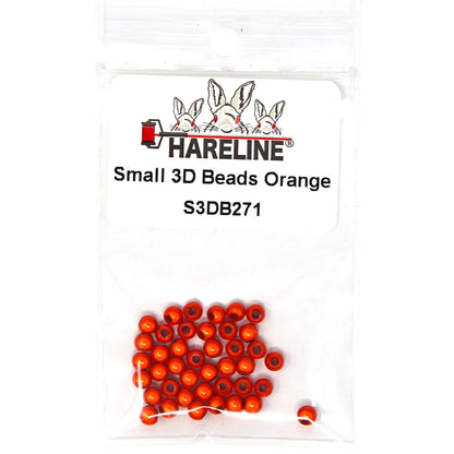 Hareline 3D Beads Orange