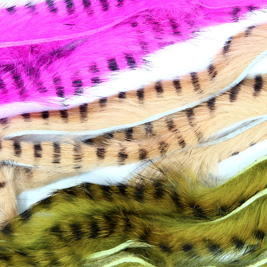 Black Barred Rabbit Zonker Strips