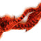 Black Barred Rabbit Zonker Strips Crawfish Orange