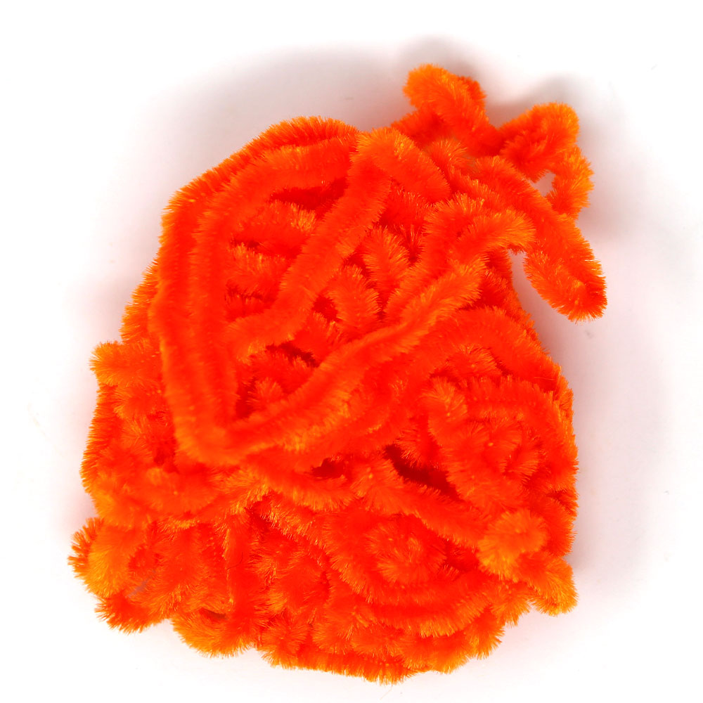 Chenille Fly Tying Orange