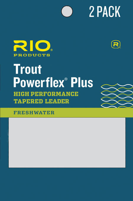 RIO Products Powerflex Trout 9ft Leader, Freshwater Tapered Fly