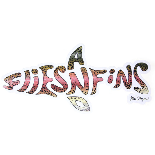 Flies And Fins Sticker