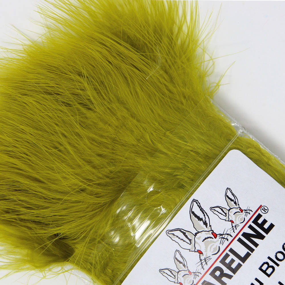 Strung Marabou Gold Olive