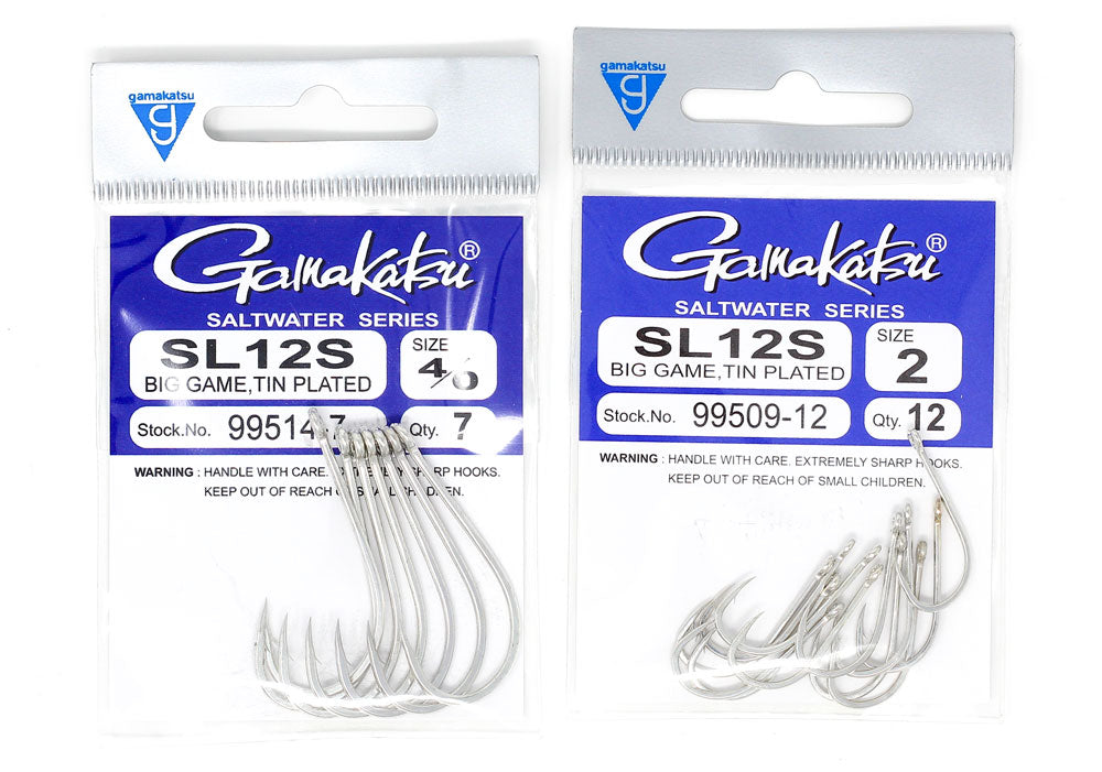 Cheap Gamakatsu SL12S Big Game Tin Plated Hook Size 8/0 ,25 Per pack (6894)