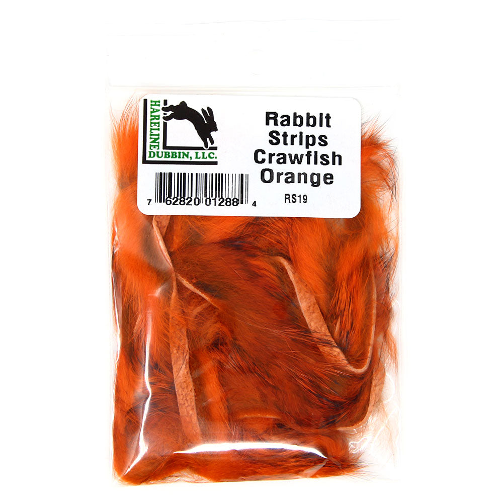 Rabbit Strips Zonker Crawfish Orange