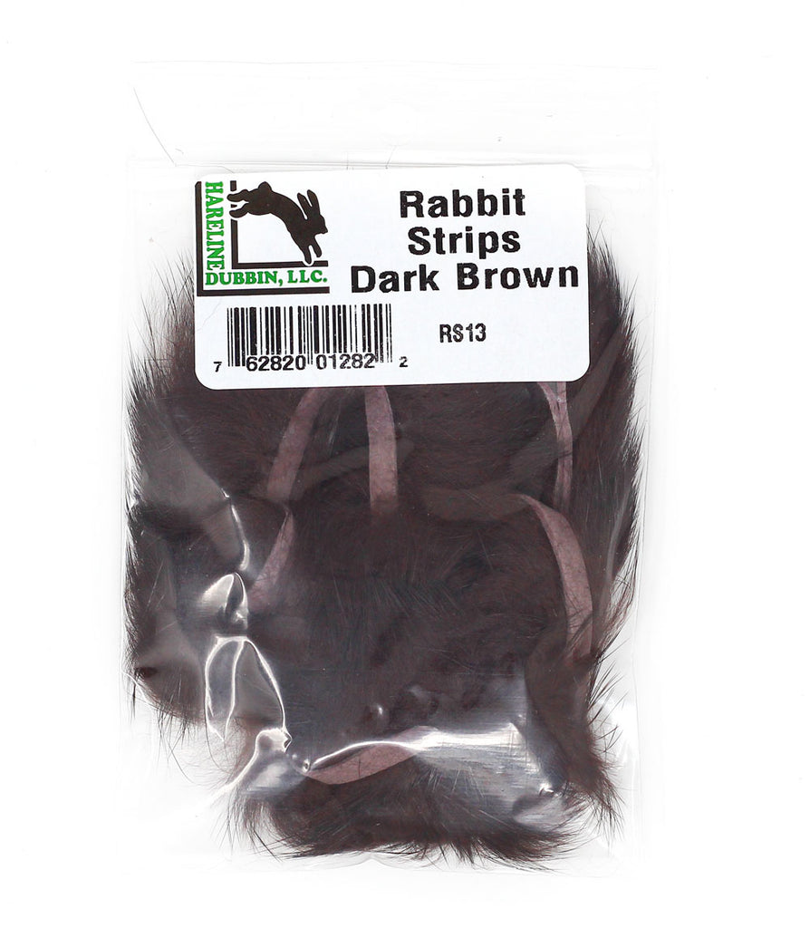 Rabbit Zonker Strips - Dark Brown