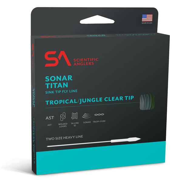 Scientific Anglers SONAR Titan Tropical Jungle Clear Tip Fly Line