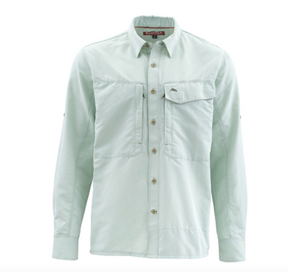 Simms Guide LS Shirt Marle Pale Green