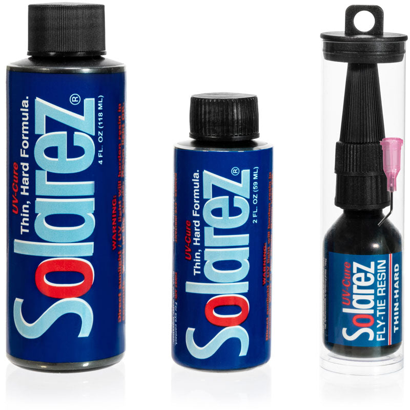 Solarez 5g Thin Hard Fly Repair UV Resin Blue Tube Clear