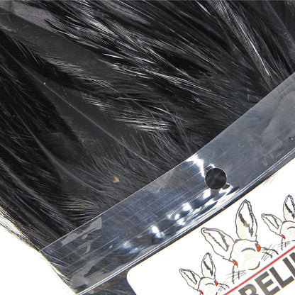 Strung Saddle Hackle Black