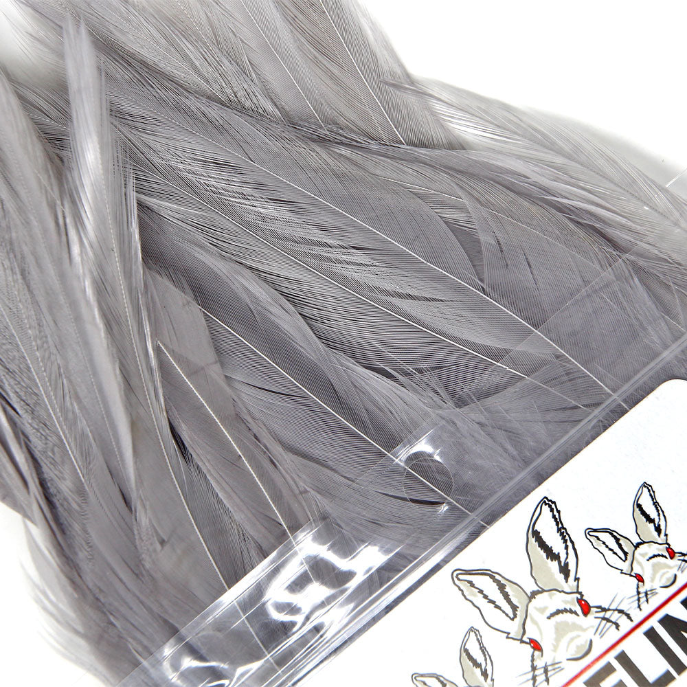 Strung Saddle Hackle Grey